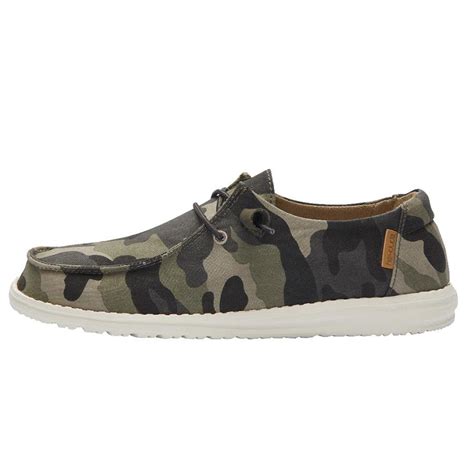 Hey Dude Womens Wendy Slip On Camo Print Clearys Shoes And Boots