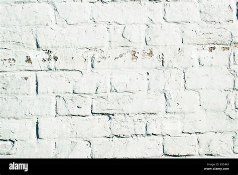 A White Painted Brick Wall As A Background Stock Photo Alamy