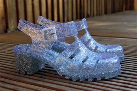 Glitter Jelly Sandals