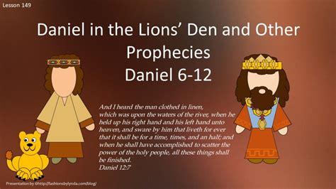 Old Testament Seminary Helps Lesson 149 Daniel In The Lions Den And