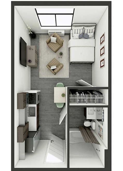 Studio 350 Sq Ft In 2023 House Floor Design Small Apartment Plans
