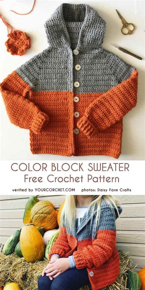 Baby And Toddler Hoodie Free Crochet Patterns Artofit