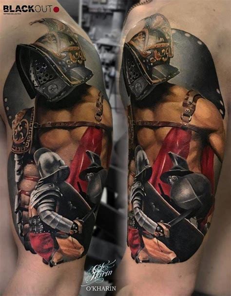 Invincible Gladiator Tattoos Gladiator Tattoo Spartan Tattoo
