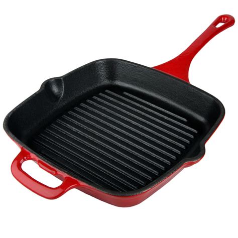 Costway, elite, gowise, kalorik, modernhome, presto Denby Cast Iron Red Square Griddle Pan | eBay