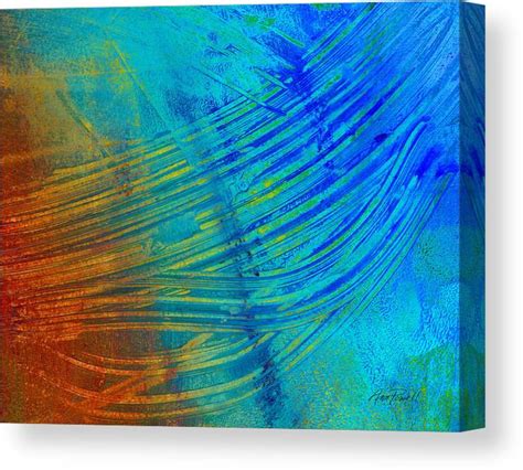 Abstract Art Painting Freefall By Ann Powell Canvas Print Canvas Art