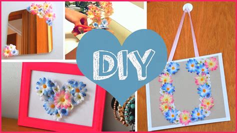 Diy Room Decor Cheap And Cute Projects Using Fake Flowers Youtube