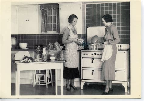 postcards etc women in the kitchen