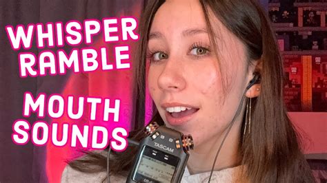 Asmr Sensitive Tascam Whisper Ramble And Mouth Sounds Youtube
