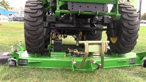 How To Install And Remove A John Deere 72d Drive Over Mower Deck Youtube