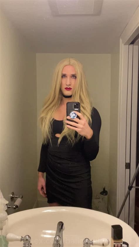 Baileywilde Sexy Blonde Trans Woman Crossdress Crossdresser Crossdressing Trans