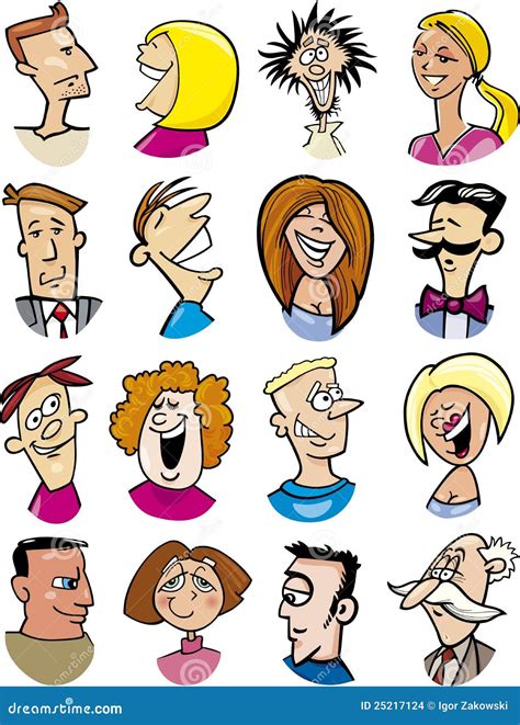 Cartoon Faces Of People