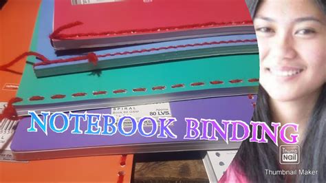 Paano Ba Mag Tahi Ng Notebook Gamit Ang Yarn😂 Notebook Bindin🌷🌻🌼