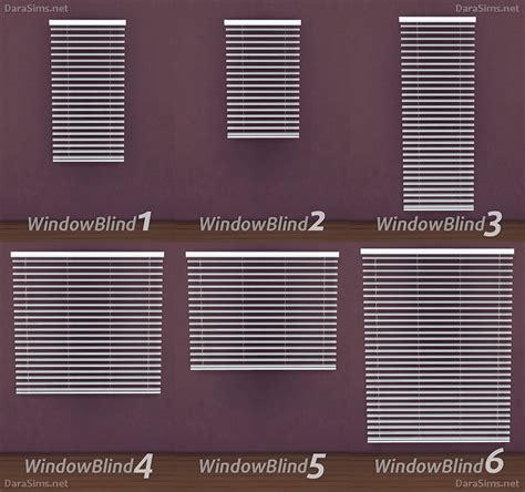 Modular Window Blinds The Sims 4