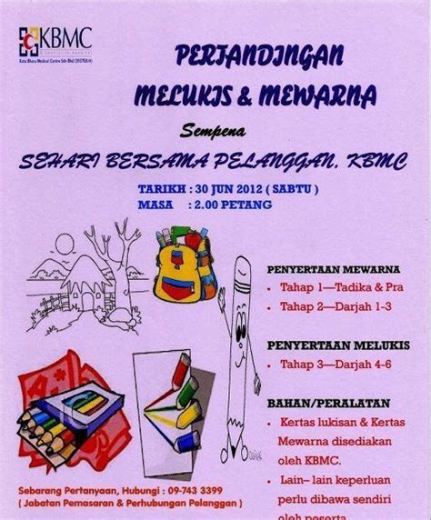 Poster Pertandingan Mewarna Merdeka Himpunan Poster Hari Kemerdekaan