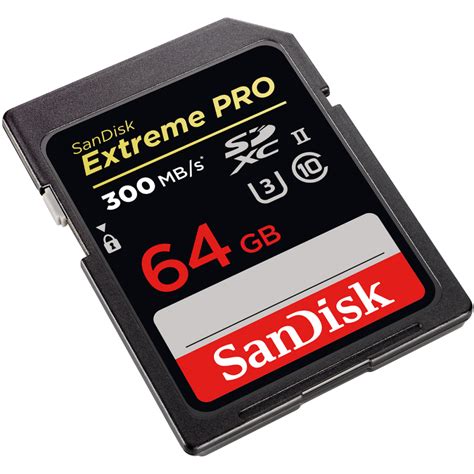 Thẻ nhớ SD 64GB SanDisk Extreme Pro UHS-II 2000x 300/260 ...