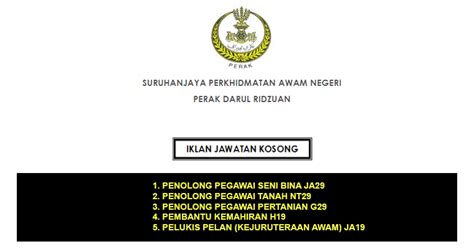 There are 4 jawatan kosong tasek at ipoh, perak and related to tasek at ipoh, perak at jawatan kini. Jawatan Kosong di Suruhanjaya Perkhidmatan Awam Negeri ...