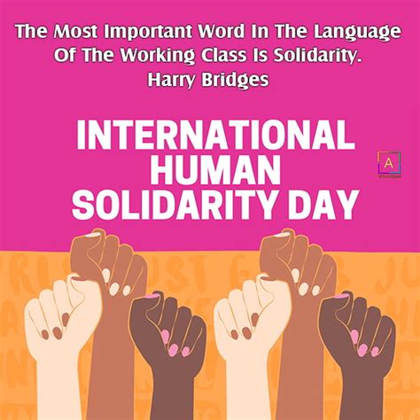 International Human Solidarity Day Quotes Thoughts And Theme Images
