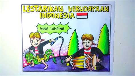 Gambar Poster Mencintai Keberagaman Sosial Budaya Indonesia Kondisko Rabat