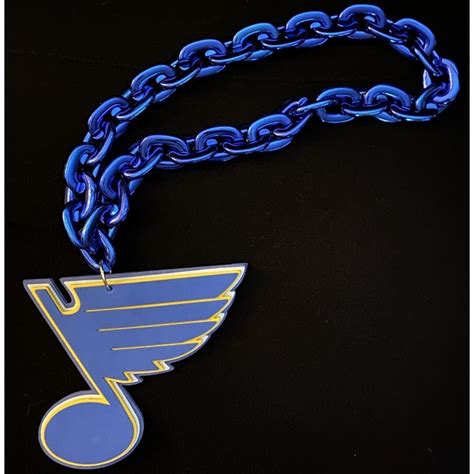 Nhl St Louis Blues Royal Blue Chain Necklace W Foam Magnet Etsy
