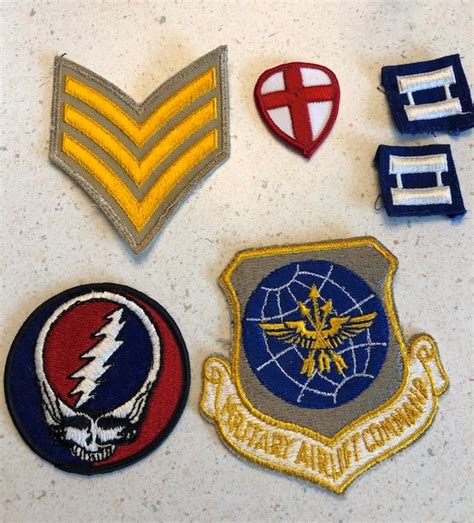 Six Authentic Vintage Military Patches Etsy
