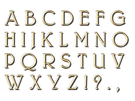 Free Illustration Letters Gold Classic Alphabet A Free Image On