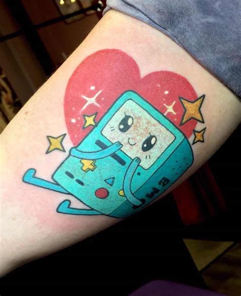 Adventure Time Bmo Tattoo By Kimberly Wall Tattoo Insider