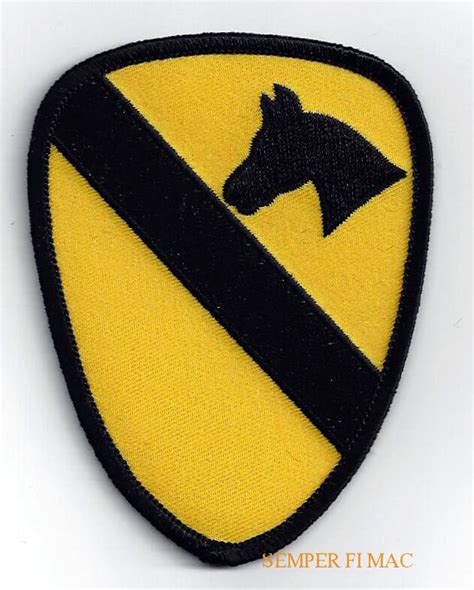 1st Cavalry Division Cav Hat Patch Us Army Veteran Pin Up