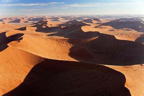 Aerial View Sand Dunes Namib Desert By Peter Adams