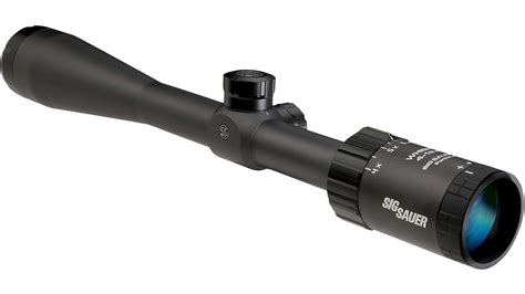 Sig Sauer Whiskey3 4 12x40 Rifle Scope Illuminated Hellfire Quadplex