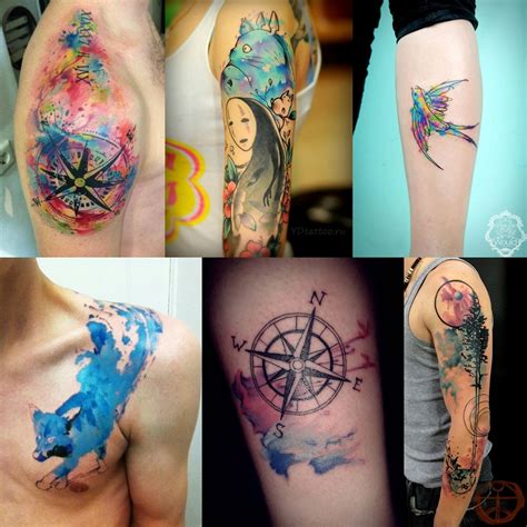 Watercolor Tattoo Inspirações De Tatuagem Em Aquarela Moda Sem Censura