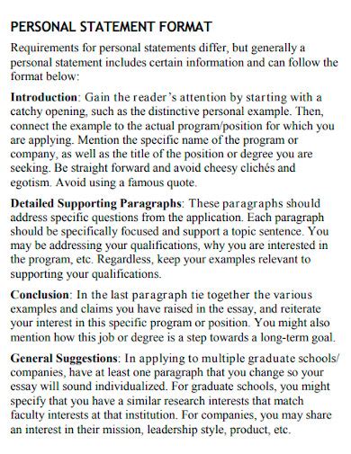 😱 Examples Of How To Start A Personal Statement 9 Civil Service