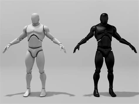 rigged characters free vr ar low poly 3d model rigged obj 3ds fbx c4d dxf stl