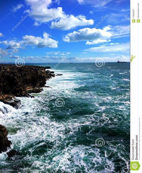 Beautiful Ocean Storm Stock Image Image Of Desaturated 114623977