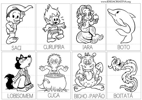 Personagens Do Folclore Brasileiro Para Imprimir Atividades Sobre Folclore Projeto Folclore