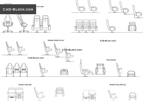 Office Chair Elevation Cad Block Everything Furniture
