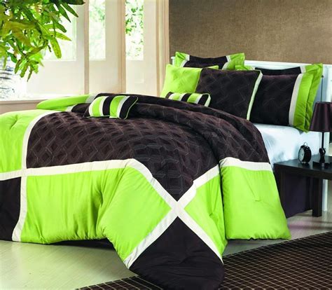 These 100 cotton comforters come in various sizes queen, king, twin in all colors. Lime Green Comforter Sets Queen