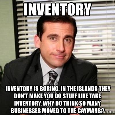 But these are the memes we're enjoying as we figure things out. Inventory Inventory is boring. In the islands they don't ...