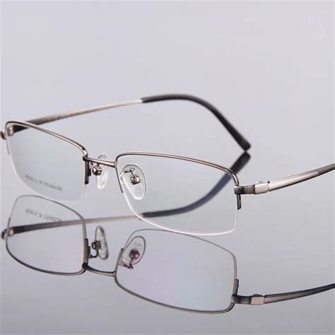 buy men s fashion eyeglass gold ultralight titanium frames eye glasses frames