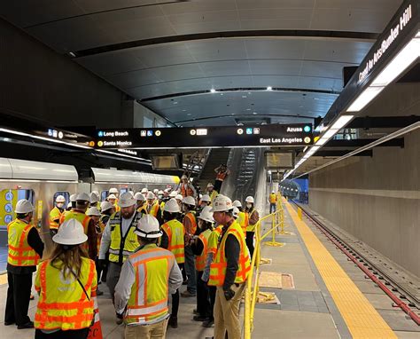 Preview Of Metros Nearly Completed Regional Connector Subway