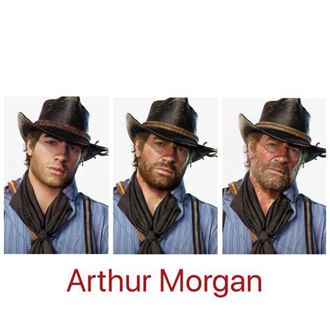 Young Current And Old Arthur Morgan Rreddeadredemption2