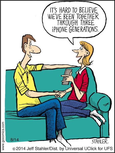 A Cartoon Depicting Two People Sitting On A Couch And One Is Pointing