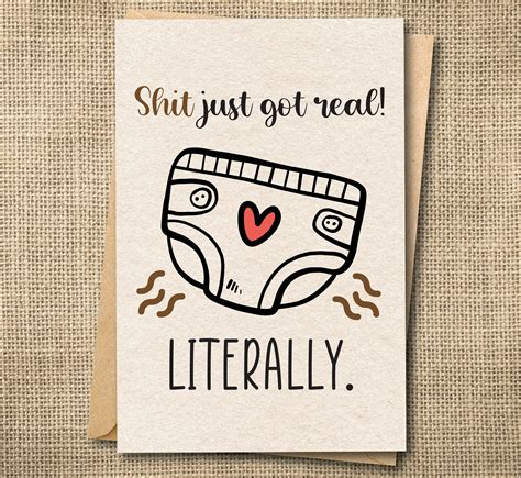 Funny Pregnancy Announcement Card Funny Pregnancy Card Etsy