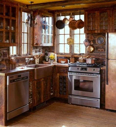 These provide a great example of what you can expect from one of the beautiful log cabin homes at cozy cabins. modern appliances in a rustic kitchen... Swedish Guest ...