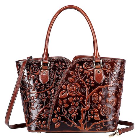 Pijushi Designer Handbags For Women Floral Purses Top Handle Handbags