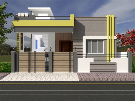 Single Floor Home Front Design In 2023 Homepedian