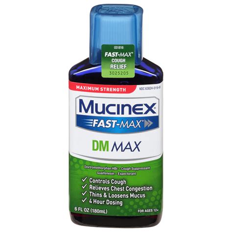 Save On Mucinex Fast Max Dm Max Cough And Chest Congestion Maximum Strength Liquid Order Online