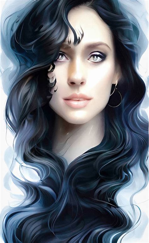 Raven Haired Beauty By Serendigity Art On Deviantart