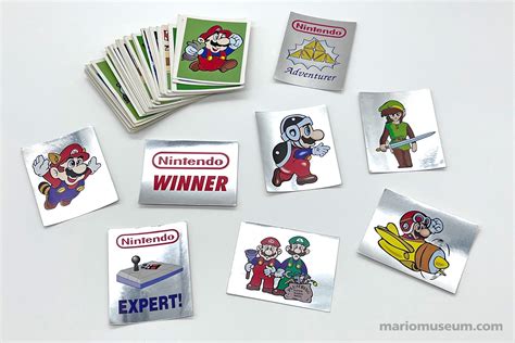 Merlin Nintendo Stickers 1992 Mario Museum