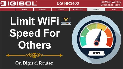 I have a prolink h5004n and i want to limit the usage of each user of the internet speed hmm for example since we have a 3mbps speed connection i wanna half it into 3 user so it will be 1mbps each user. How To Limit WiFi Speed For Others On Digisol Router ...