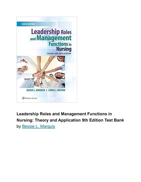 Solution Leadership Roles And Management Functions In Nursing Theory